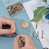 40Pcs 2 Colors Ion Plating(IP) 304 Stainless Steel Lobster Claw Clasps with Cord Ends STAS-PH0006-94-3