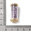 Glass Tube with Natural Amethyst Chip Beads Inside Pendants FIND-B054-01G-02-3