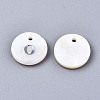 Natural Freshwater Shell Pendants SHEL-Q018-01A-O-P-2