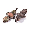 Natural Unakite Pendants G-Q158-04-05-2