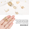 Brass Stud Earring Findings KK-BC0002-24-3