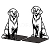 Non-Skid Iron Bookend Display Stands AJEW-WH0548-050-1