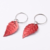 Plastic Paillette/Sequin Hair Braid Rings Pendants KEYC-TAC0001-03H-2