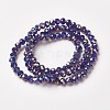 Electroplate Opaque Glass Beads Strands EGLA-A034-P4mm-T05-2