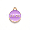 Alloy Enamel Pendants X-ENAM-S124-01B-01A-3