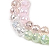 Electroplate Glass Beads Strands EGLA-D300-06-6mm-02-5