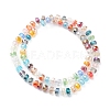 Electroplate Transparent Glass Beads Strands EGLA-H101-03H-3