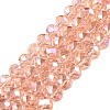 Electroplate Glass Beads Strands EGLA-A044-T8mm-B21-1