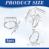 6Pcs Adjustable Brass Ring Components FIND-PH0038-31A-2
