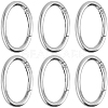10Pcs Zinc Alloy Spring Gate Rings FIND-SP0004-31P-7