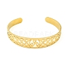 304 Stainless Steel Triquetra/Trinity Knot Hollow Open Cuff Bangles BJEW-S154-02G-2