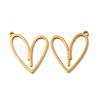 Ion Plating(IP) 304 Stainless Steel Pendants STAS-A070-28G-1