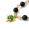 Dyed Natural Tiger Eye Beads Stretch Bracelets FS-WGE9EC2-03-2