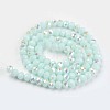 Electroplate Opaque Solid Color Glass Beads Strands LS-EGLA-A034-P2mm-L09-2