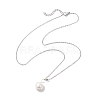 Pearl Pendant Necklaces NJEW-JN04872-4