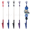 4Pcs 4 Colors Alloy Bracelet Tool Jewelry Helper Beadable Alligator Clip AJEW-SP0001-71B-1