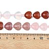 Gradient Color Opalite & Cherry Quartz Glass & Natural Strawberry Quartz & Rose Quartz & Red Jasper Beads Strands G-B185-A13-6