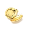 Brass Micro Pave Clear Cubic Zirconia Locket Pendants X-KK-F905-03G-2