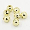 Plating Plastic Acrylic Round Beads PACR-L003-5mm-LG-1