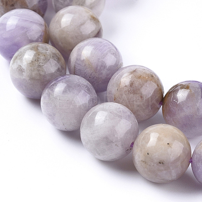 Natural Lavender Amethyst Beads Strands X-G-L555-01-10mm-1