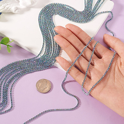 4.8 Yards Iron Rhinestone Cup Chains CH-TA0001-10D-1