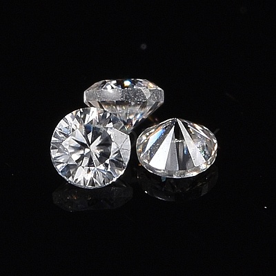 White D Color Round Cut Loose Moissanite Stones RGLA-WH0016-01I-1