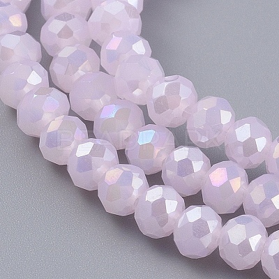 Electroplate Glass Beads Strands EGLA-A034-P3mm-B12-1