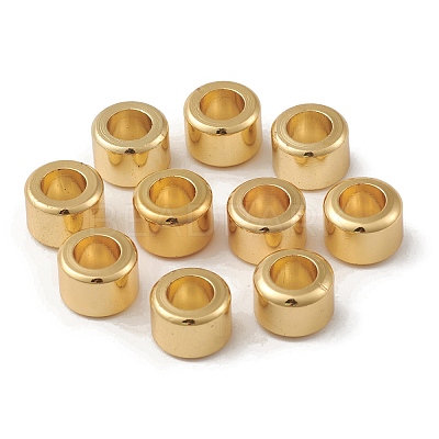 Rack Plating Brass European Beads KK-G452-37G-1