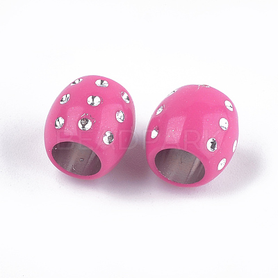 Plating Acrylic Beads PACR-T006-07-1