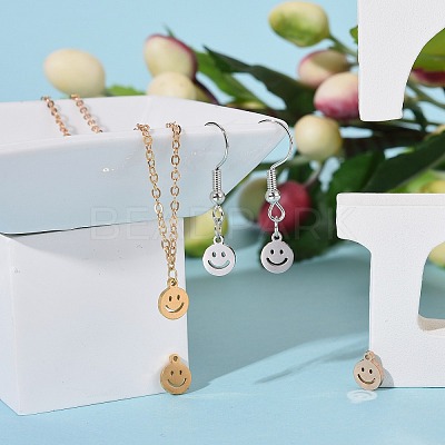 30Pcs 3 Colors 304 Stainless Steel Charms STAS--LS0001-26-1