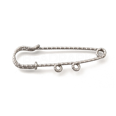 304 Stainless Steel Safety Pins Brooch Findings STAS-K252-11A-P-1