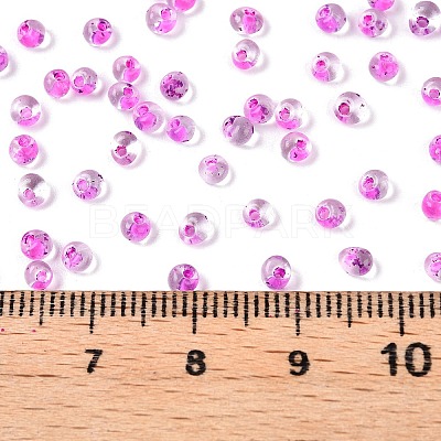 8/0 Inside Colours Transparent Glass Seed Beads SEED-T007-06J-1