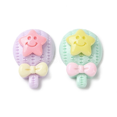 Opaque Resin Cabochons CRES-F030-01N-1