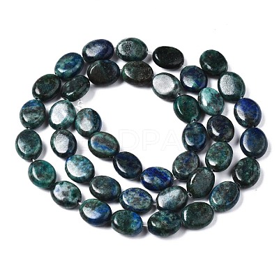 Natural Chrysocolla and Lapis Lazuli Beads Strands G-N330-031-1