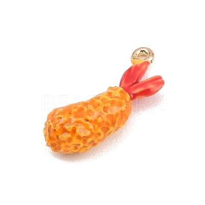 Fried Shrimp Alloy Enamel Pendants LS-ENAM-P264-01E-G-1