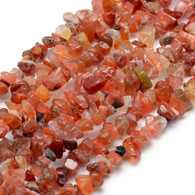 Natural Carnelian Beads Strands G-P332-04-1