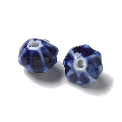 Vintage Porcelain Pumpkin Beads PORC-L080-A03-1