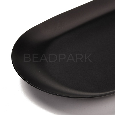 Oval 430 Stainless Steel Jewelry Display Plate STAS-P289-03EB-1