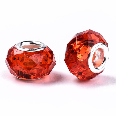 Transparent Resin European Beads RPDL-T003-003-B11-1