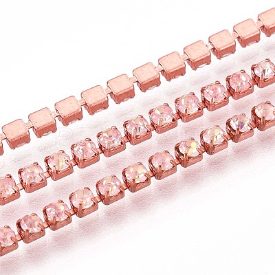 Iron Rhinestone Cup Chains CH-T006-05B-08-1