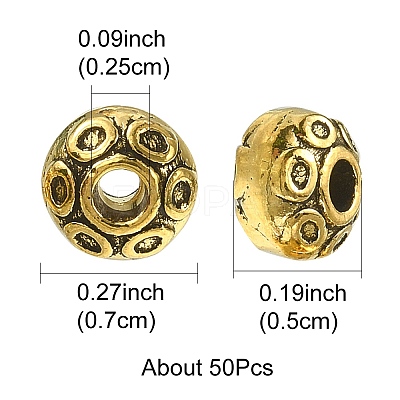 Tibetan Style Alloy Spacer Beads PALLOY-YW0001-76-1