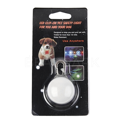Plastic & Iron LED Collar Light AJEW-P080-04-1