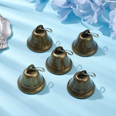 Iron Bell Pendants HJEW-JM01987-1