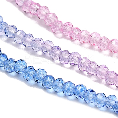 Transparent Painted Glass Beads Strands DGLA-A034-T2mm-A08-1