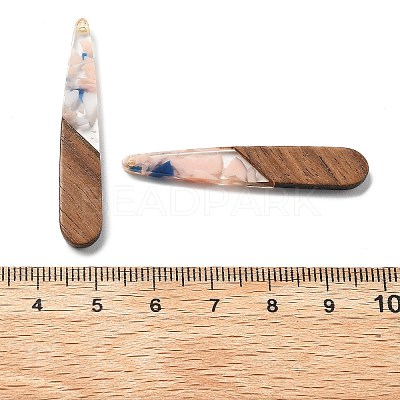 Resin and Walnut Pendants LS-FIND-R051-08C-1
