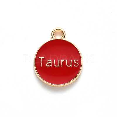Alloy Enamel Pendants X-ENAM-S124-01A-07C-1