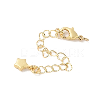 Brass Chain Extender KK-B148-06G-03-1