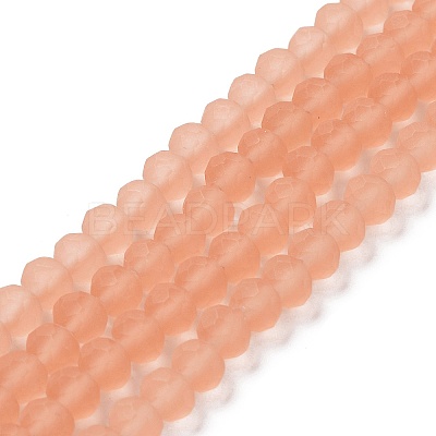 Transparent Glass Beads Strands X1-EGLA-A034-T8mm-MD21-1