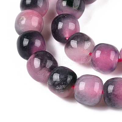 Dyed Natural White Jade Beads Strands G-T138-D01-1