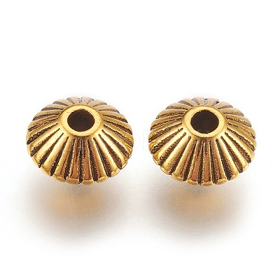 Tibetan Style Alloy Spacer Beads LS-GLF0620Y-1